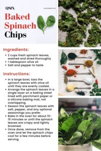 Baked Spinach Chips